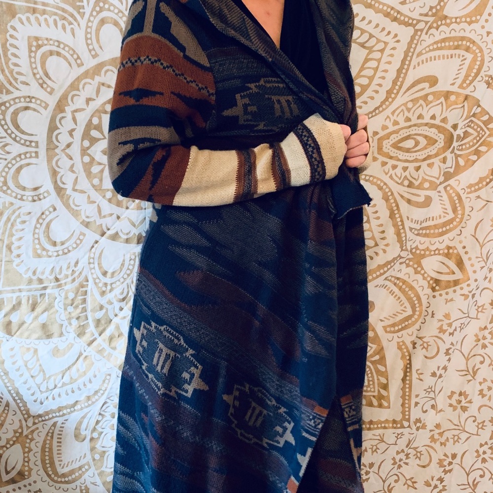 Design duster sweater with Jedi hood